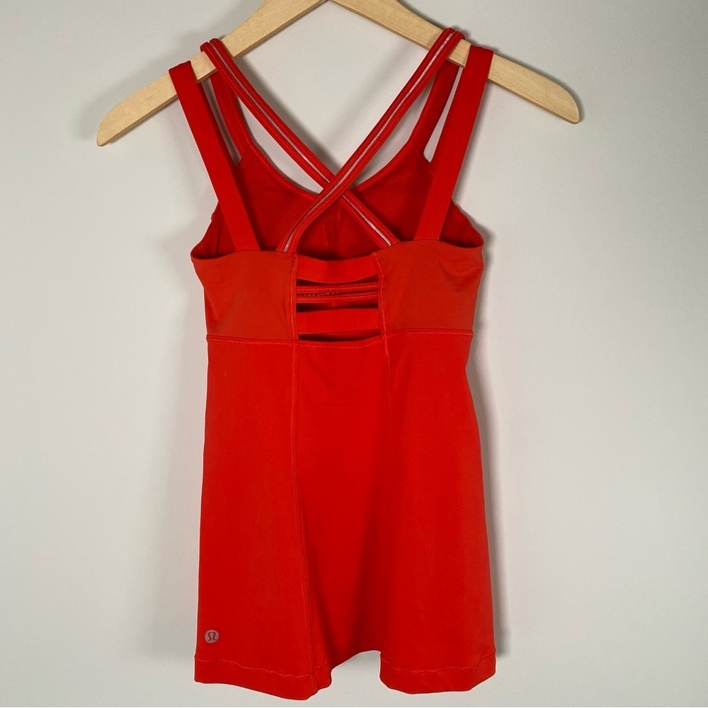 Lululemon Women's Ace Strappy Athletic Workout Gym Supportive Tank Top‎ Size 2 - Picture 3 of 6